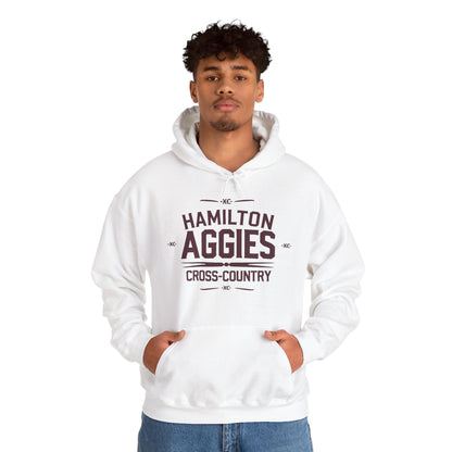 Adult Hooded Sweatshirt \ Hamilton Aggies Cross-Country \ HCC1