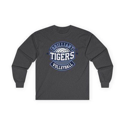 Adult Long Sleeve Tee \ Brilliant Tigers Volleyball \ BTV1