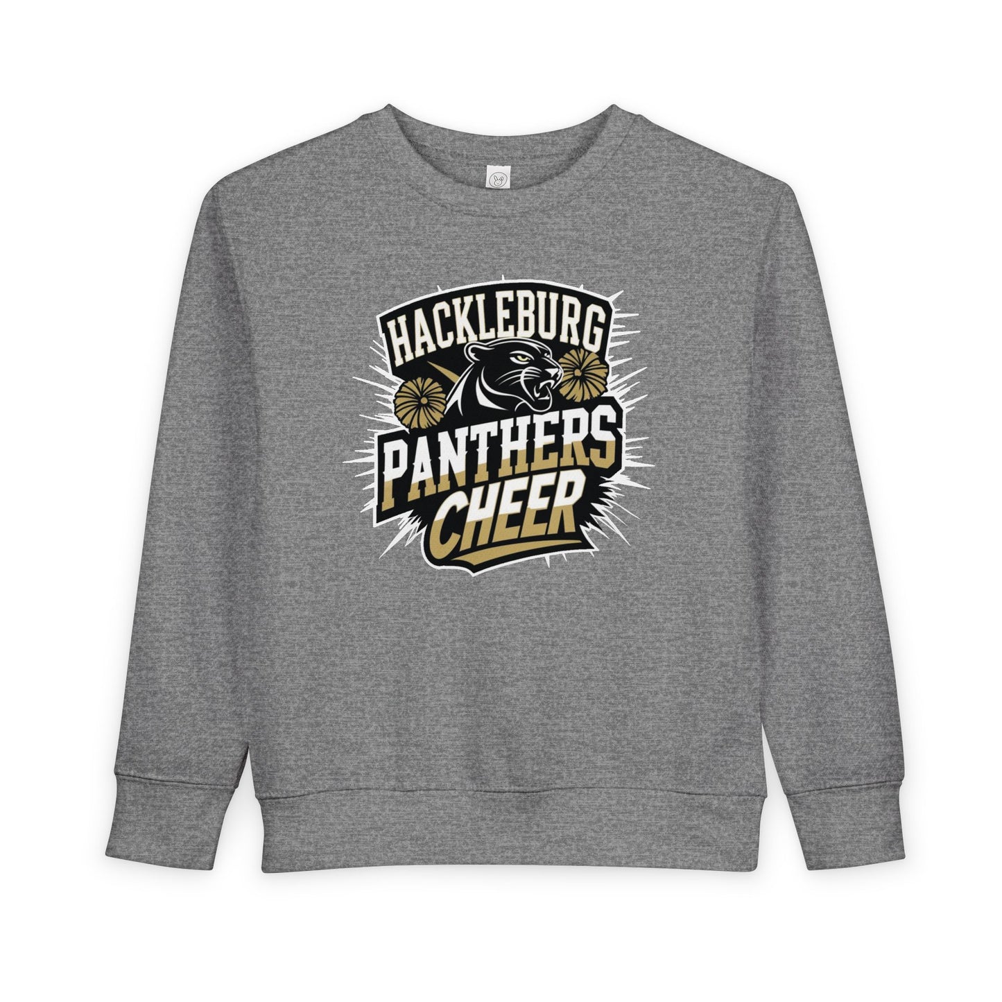 Toddler Crewneck Sweatshirt \ Hackleburg Panthers Cheer \ HPC1