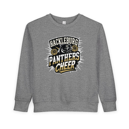 Toddler Crewneck Sweatshirt \ Hackleburg Panthers Cheer \ HPC1
