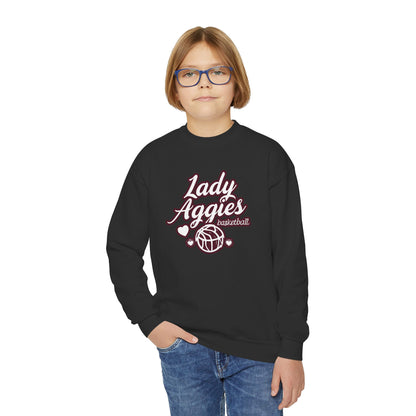 Youth Crewneck Sweatshirt \ Hamilton Aggies Basketball \ HABBG2
