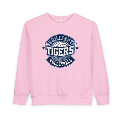 Toddler Hoodie Sweatshirt \ Brilliant Tigers Volleyball \ BTV1