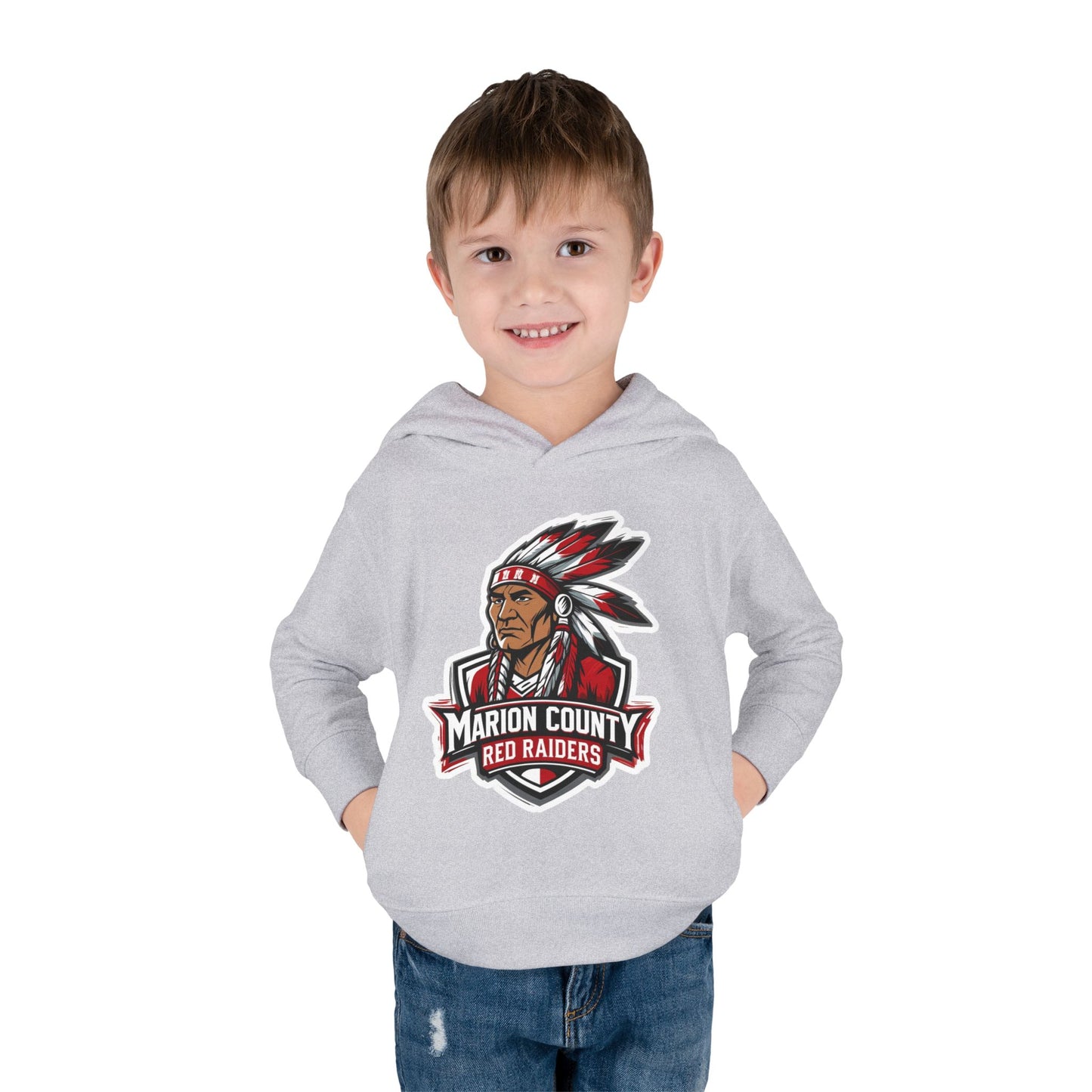 Toddler Hoodie Sweatshirt \ Marion County Red Raiders \ MC2