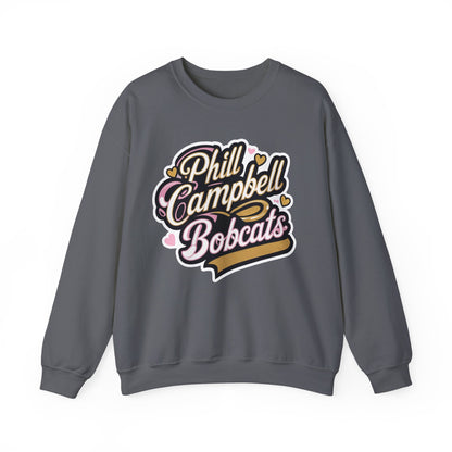Adult Crewneck Sweatshirt \ Phill Campbell Bobcats \ PCBG1
