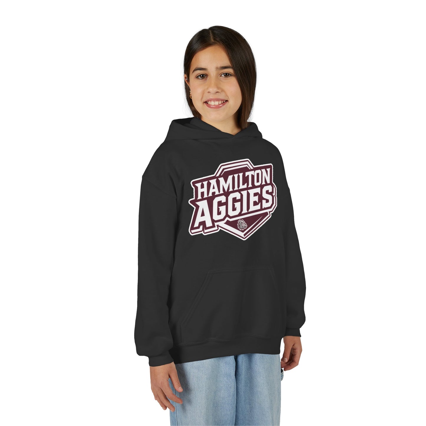 Youth Hoodie Sweatshirt \ Hamilton Aggies \ HA1