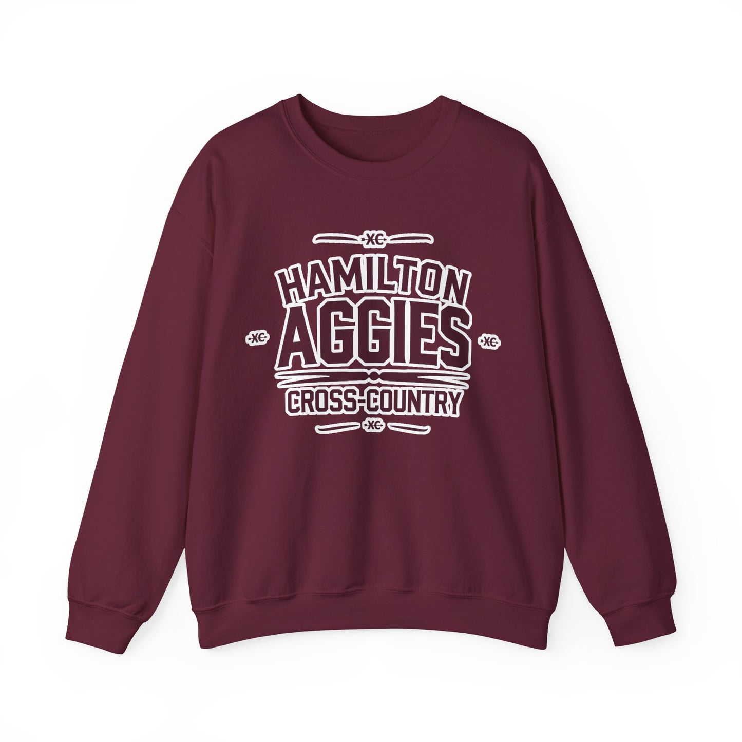 Adult Crewneck Sweatshirt \ Hamilton Aggies Cross-Country \ HCC1