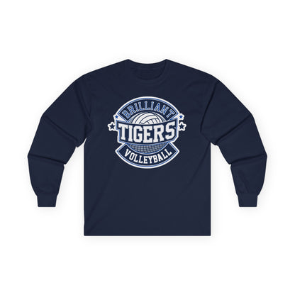 Adult Long Sleeve Tee \ Brilliant Tigers Volleyball \ BTV1