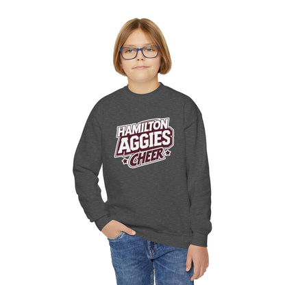Youth Crewneck Sweatshirt \ Hamilton Aggies Cheer \ HAC1