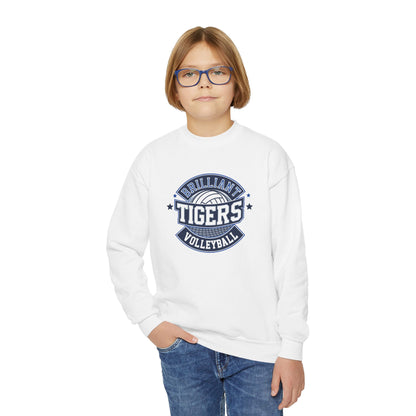 Youth Crewneck Sweatshirt \ Brilliant Tigers Volleyball \ BTV1