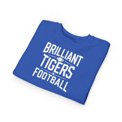 Toddler Crewneck Sweatshirt \ Brilliant Tigers Football \ BTF1