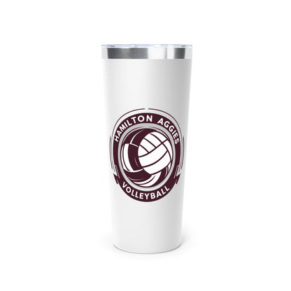 22oz Copper Insulated Tumbler \ Hamilton Aggies Volleyball \ HAV1