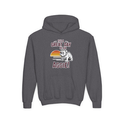 Youth Hoodie Sweatshirt \ It's a Great Day to be an Aggie! \ GDA3