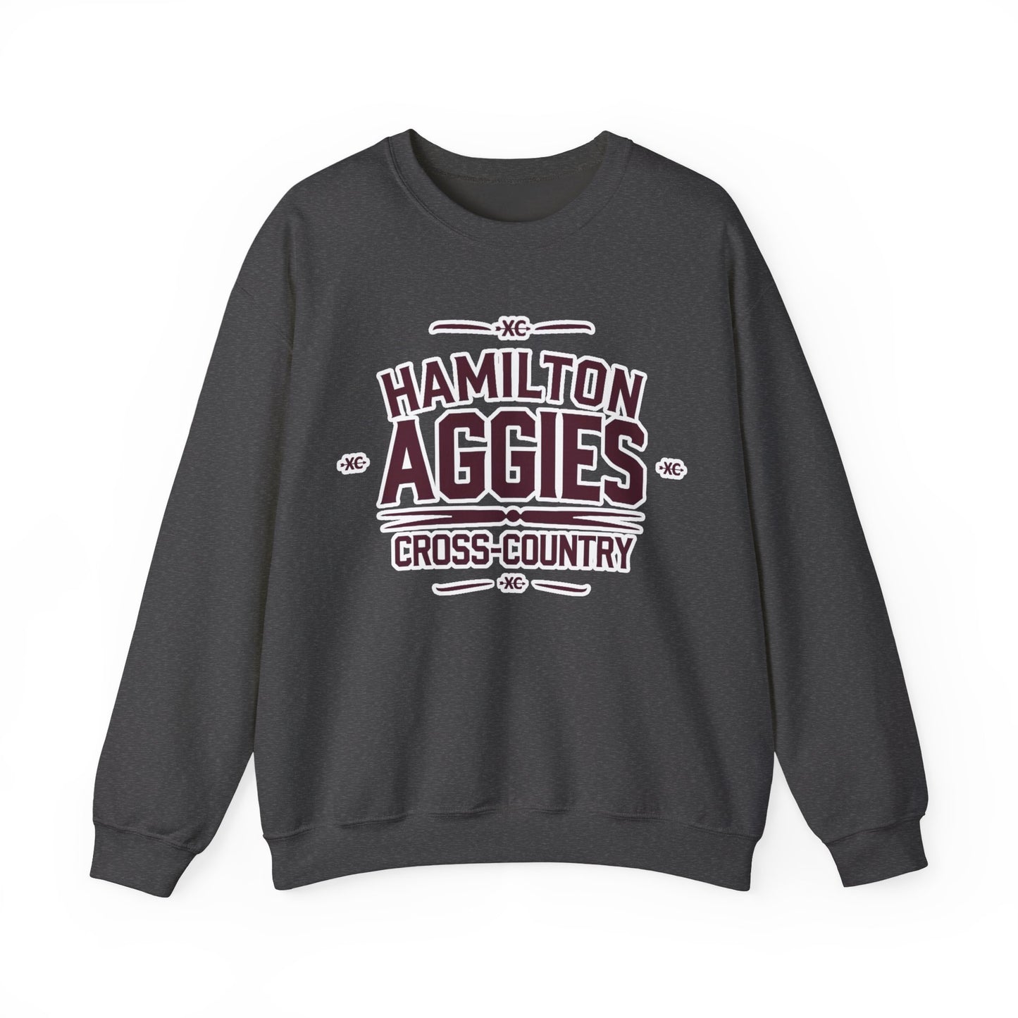 Adult Crewneck Sweatshirt \ Hamilton Aggies Cross-Country \ HCC1