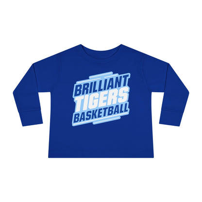Toddler Long Sleeve Tee \ Brilliant Tigers Basketball \ BTBK2