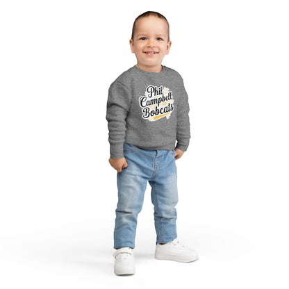 Toddler Crewneck Sweatshirt \ Phil Campbell Bobcats \ PCBG2