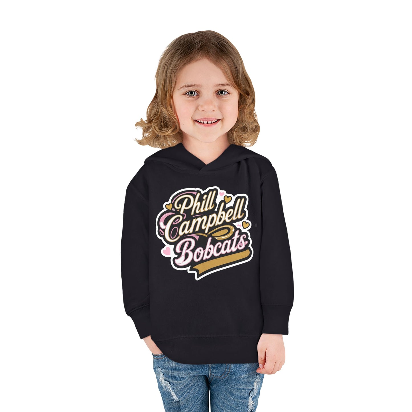 Toddler Hoodie Sweatshirt \ Phill Campbell Bobcats \ PCBG1