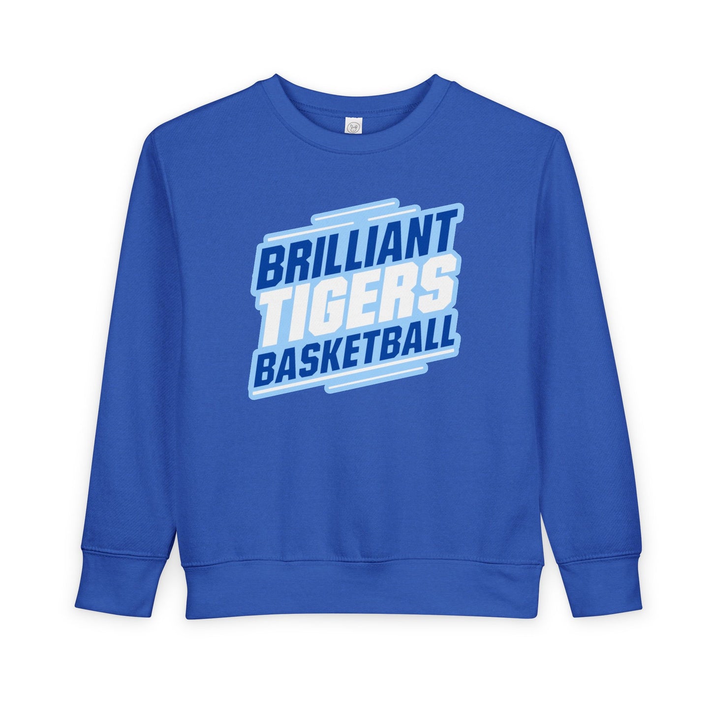 Toddler Crewneck Sweatshirt \ Brilliant Tigers Basketball \ BTBK2