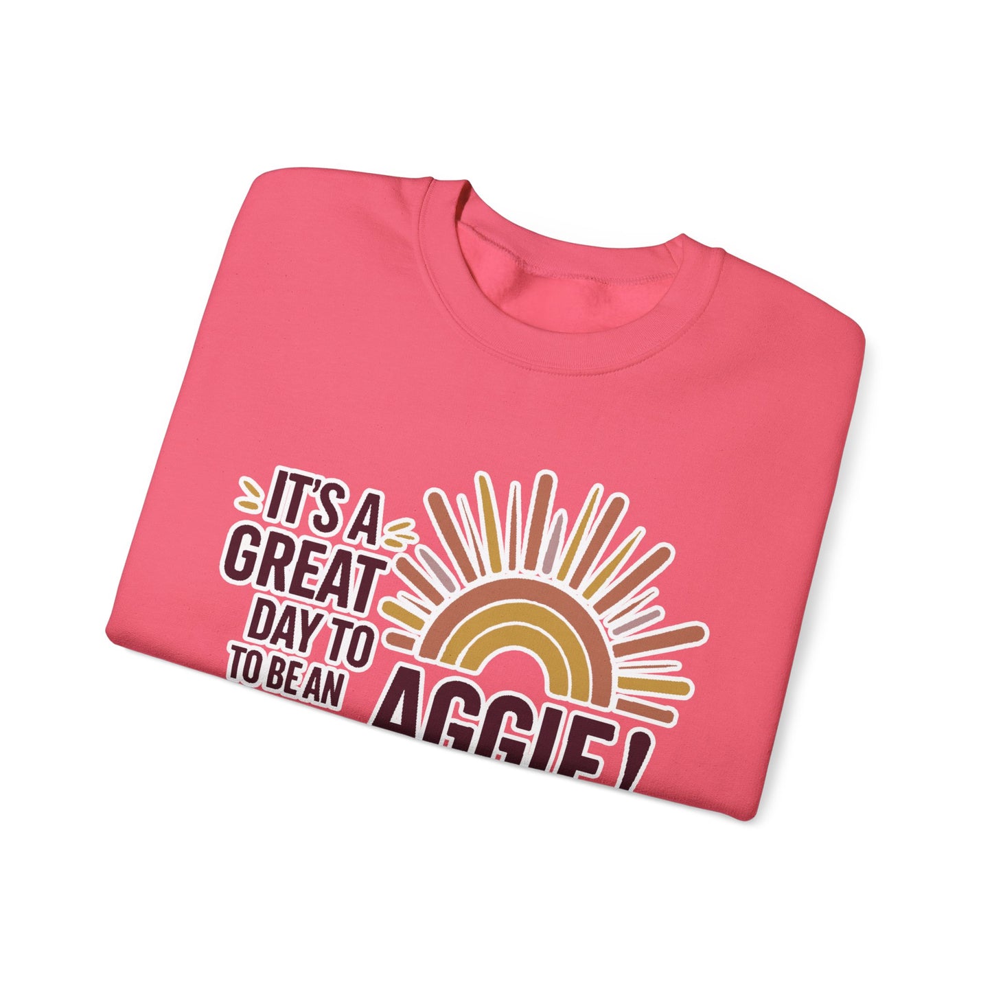 Adult Crewneck Sweatshirt \ It's a Great Day to be an Aggie! \ GDA1