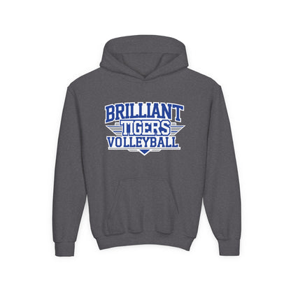 Youth Hoodie Sweatshirt \ Brilliant Tigers Volleyball \ BTV2