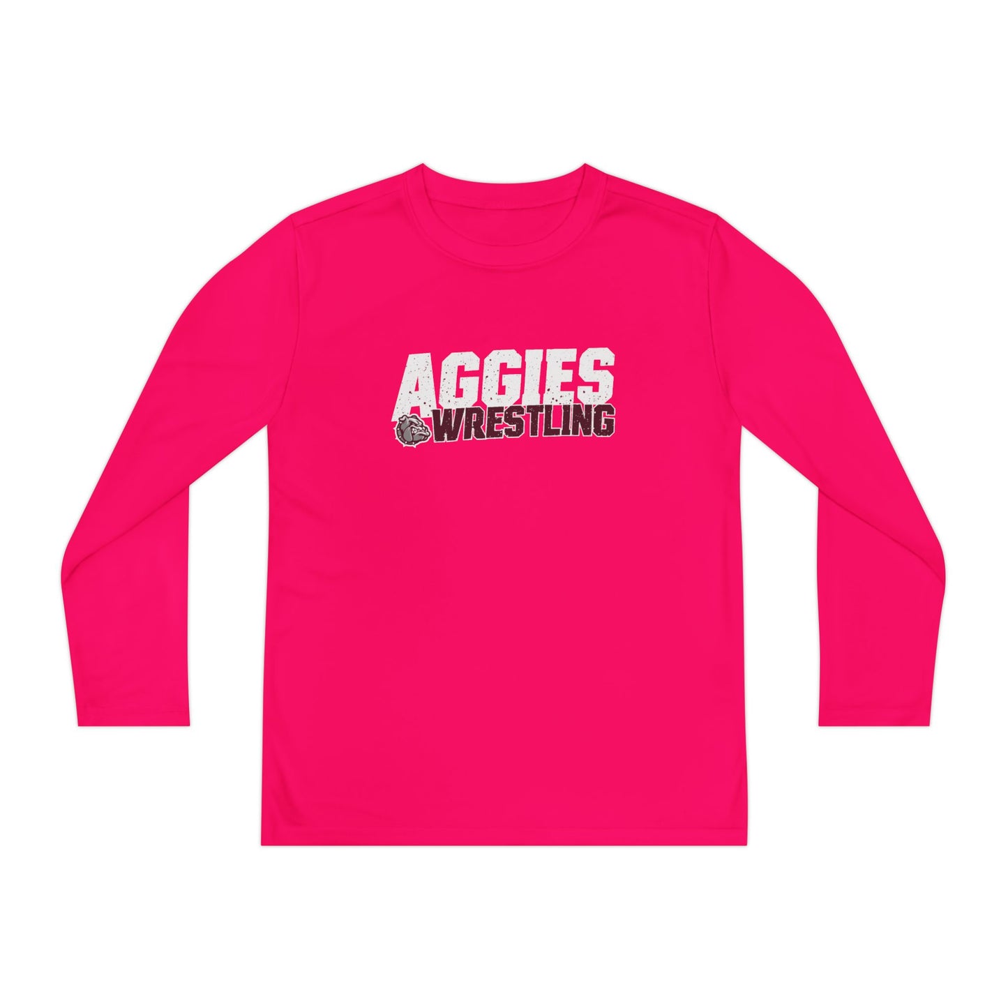 Youth Long Sleeve Tee \ Hamilton Aggies Wrestling \ HAW3