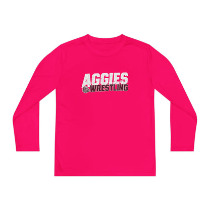 Youth Long Sleeve Tee \ Hamilton Aggies Wrestling \ HAW3