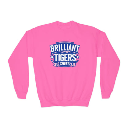 Youth Crewneck Sweatshirt \ Brilliant Tigers Cheer \ BTC2