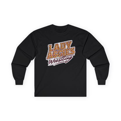 Adult Long Sleeve Tee \ Hamilton Aggies Wrestling \ HAWG3