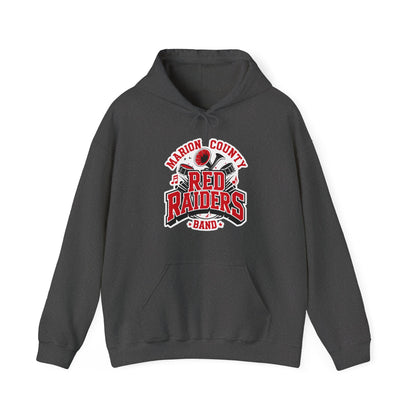 Adult Hoodie Sweatshirt \ Marion County Red Raiders Band \ MCB2
