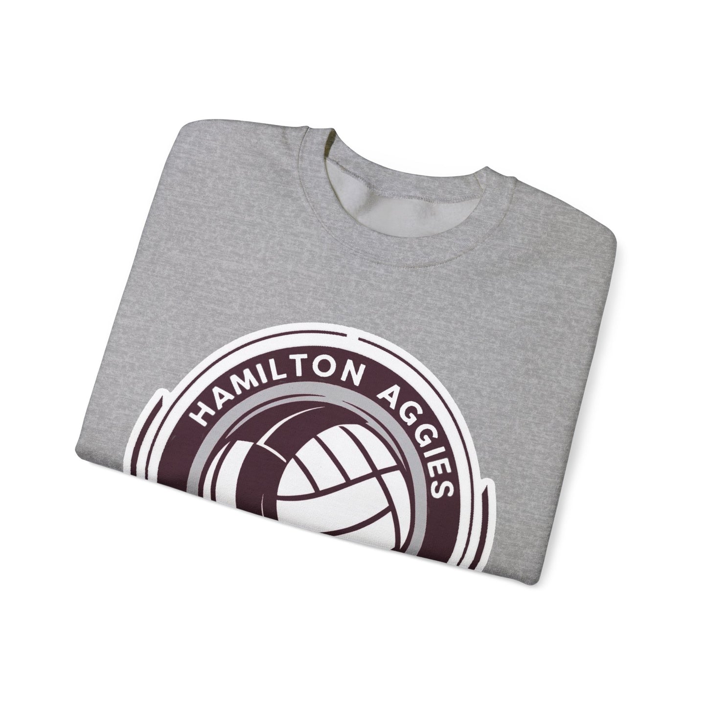 Adult Crewneck Sweatshirt \ Hamilton Aggies Volleyball \ HAV1