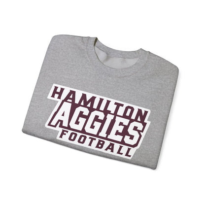 Adult Crewneck Sweatshirt \ Hamilton Aggies Football \ HAF1