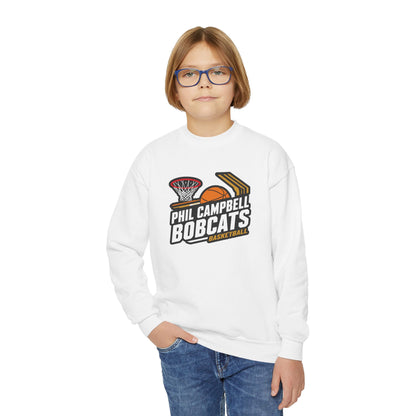 Youth Crewneck Sweatshirt \ Phil Campbell Bobcats Basketball \ PCBBK1