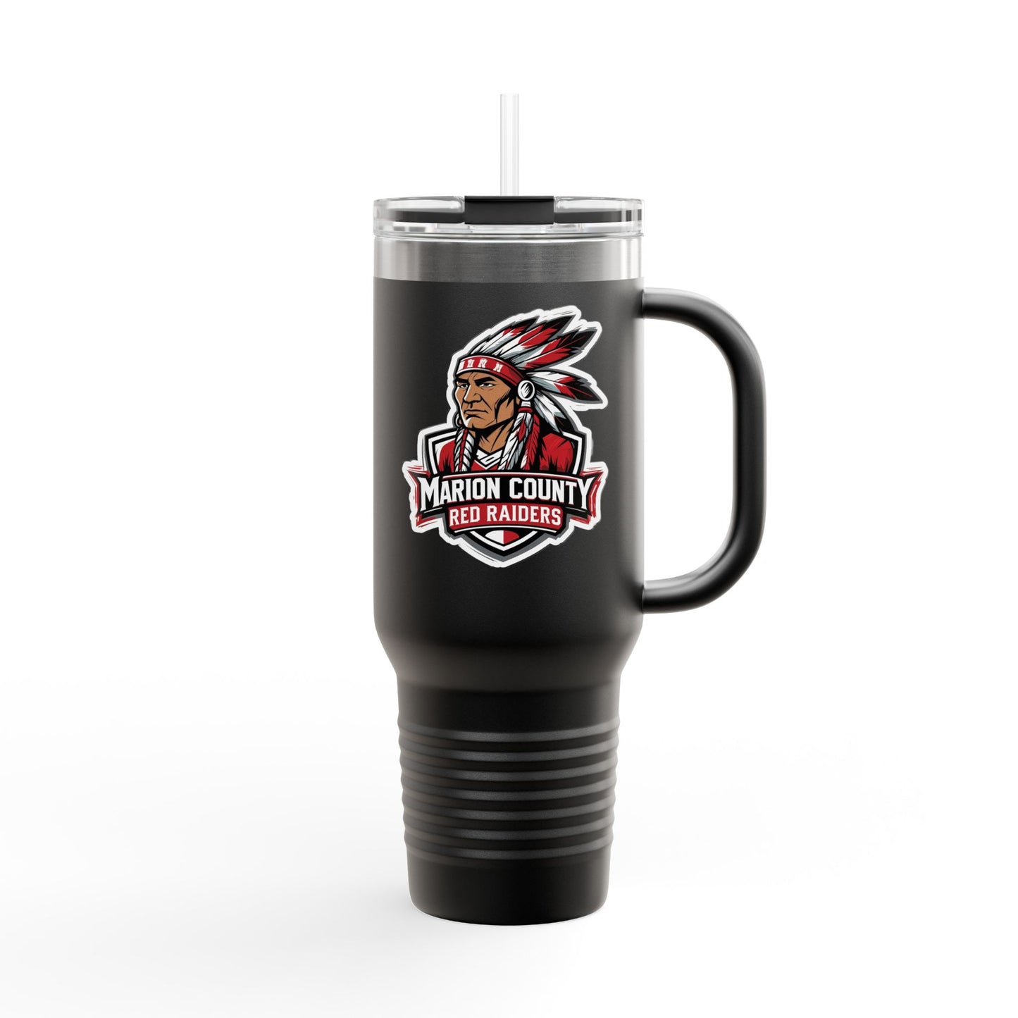 40oz Insulated Tumbler \ Marion County Red Raiders \ MC2