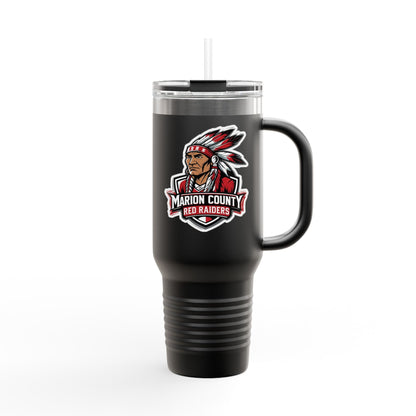 40oz Insulated Tumbler \ Marion County Red Raiders \ MC2