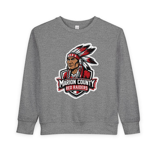 Toddler Crewneck Sweatshirt \ Marion County Red Raiders \ MC2