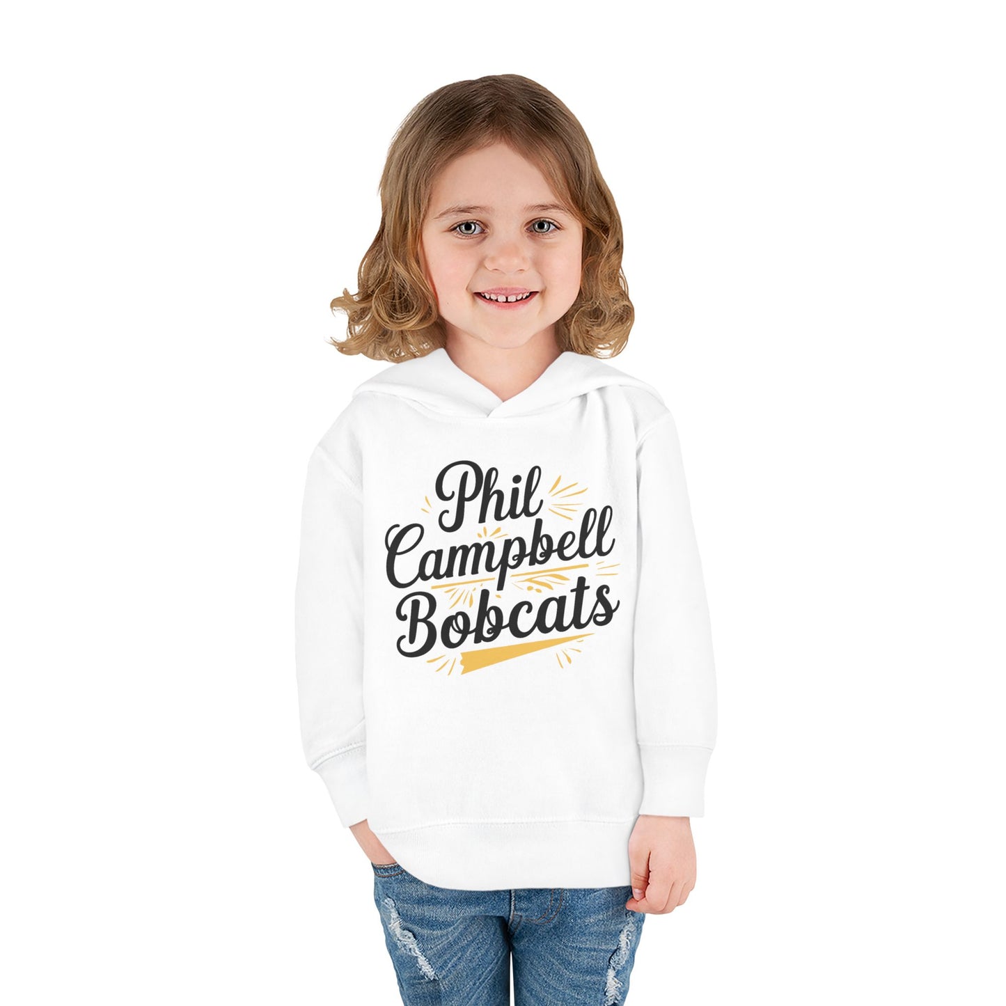 Toddler Hoodie Sweatshirt \ Phil Campbell Bobcats \ PCBG2