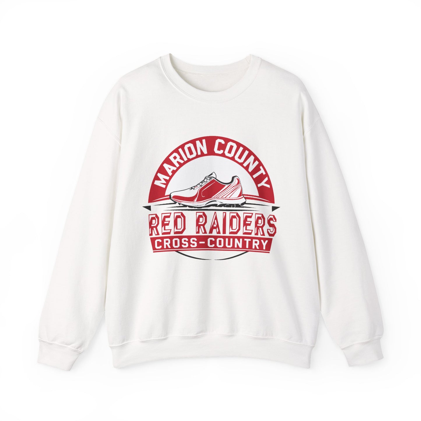 Adult Crewneck Sweatshirt \ Marion County Red Raiders Cross-Country \ MCCC1