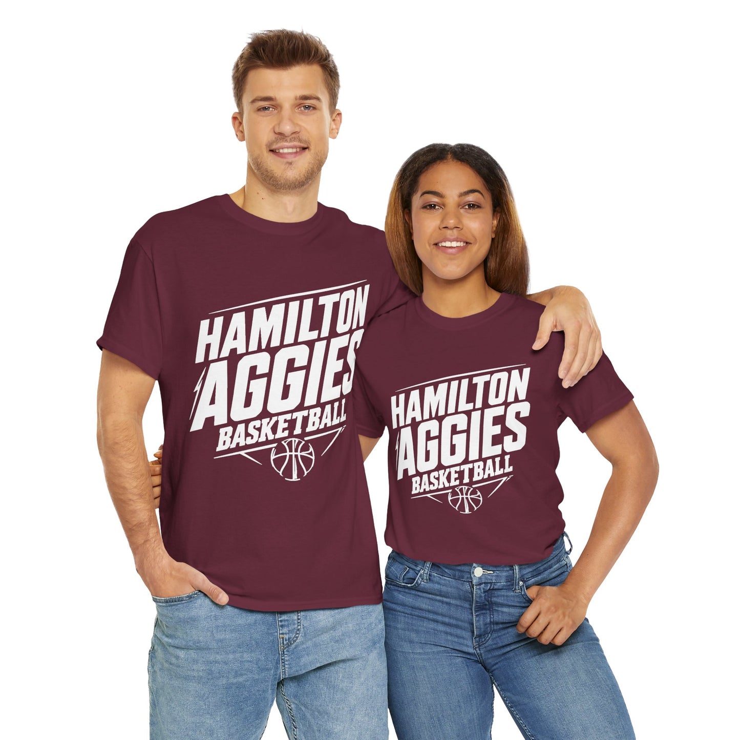 Adult Tee \ Hamilton Aggies Basketball \ HABB2