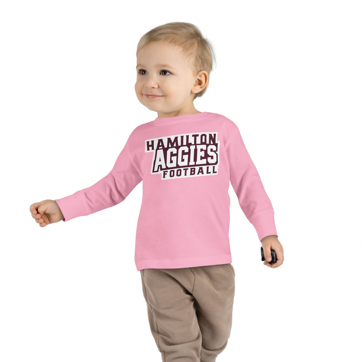 Toddler Long Sleeve Tee \ Hamilton Aggies Football \ HAF1