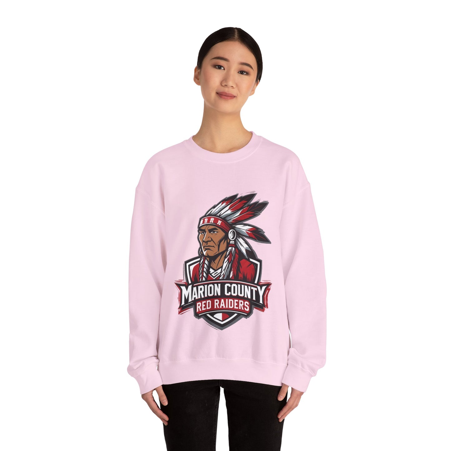 Adult Crewneck Sweatshirt \ Marion County Red Raiders \ MC2