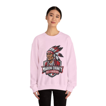 Adult Crewneck Sweatshirt \ Marion County Red Raiders \ MC2