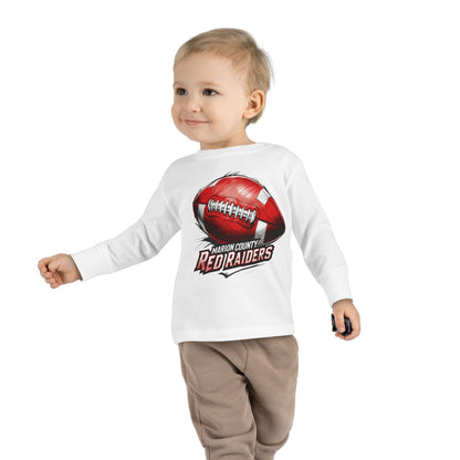 Toddler Long Sleeve Tee \ Marion County Red Raiders Football \ MCF1