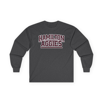 Adult Long Sleeve Tee \ Hamilton Aggies \ HA2