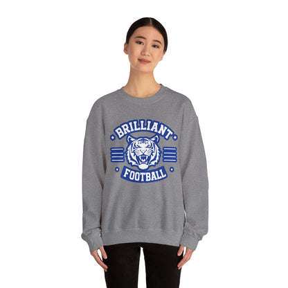 Adult Crewneck Sweatshirt \ Brilliant Tigers Football \ BTF2