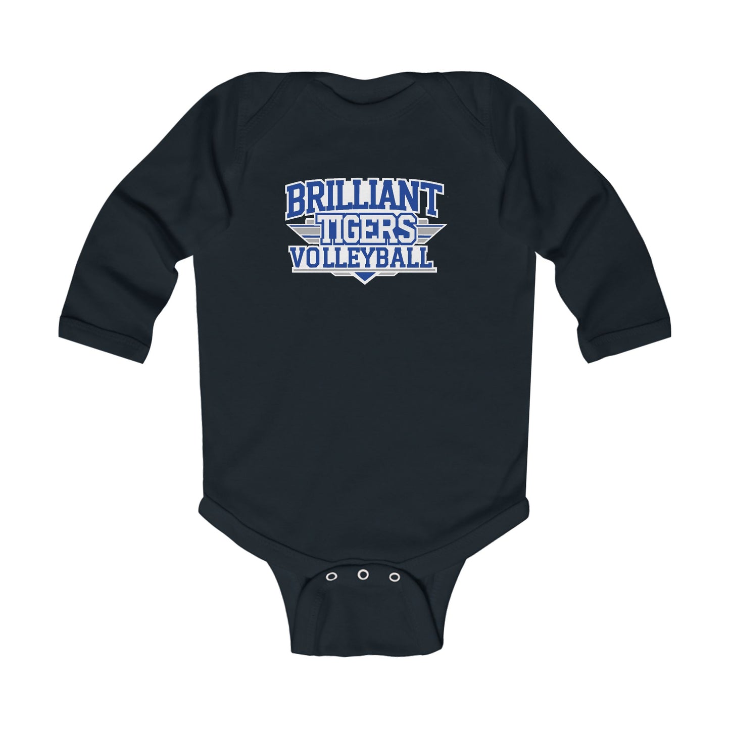 Long Sleeve Baby Bodysuit \ Brilliant Tigers Volleyball \ BTV2