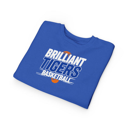 Toddler Crewneck Sweatshirt \ Brilliant Tigers Basketball \ BTBK1