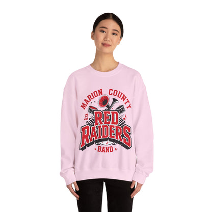 Adult Crewneck Sweatshirt \ Marion County Red Raiders Band \ MCB2