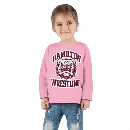 Toddler Long Sleeve Tee \ Hamilton Aggies Wrestling \ HAW2