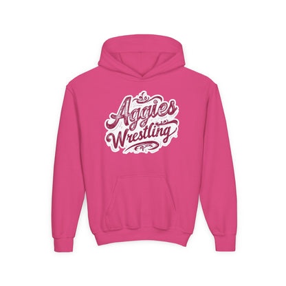 Youth Hoodie Sweatshirt \ Hamilton Aggies Wrestling \ HAWG2