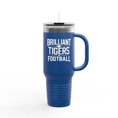 40oz Insulated Tumbler \ Brilliant Tigers Football \ BTF1