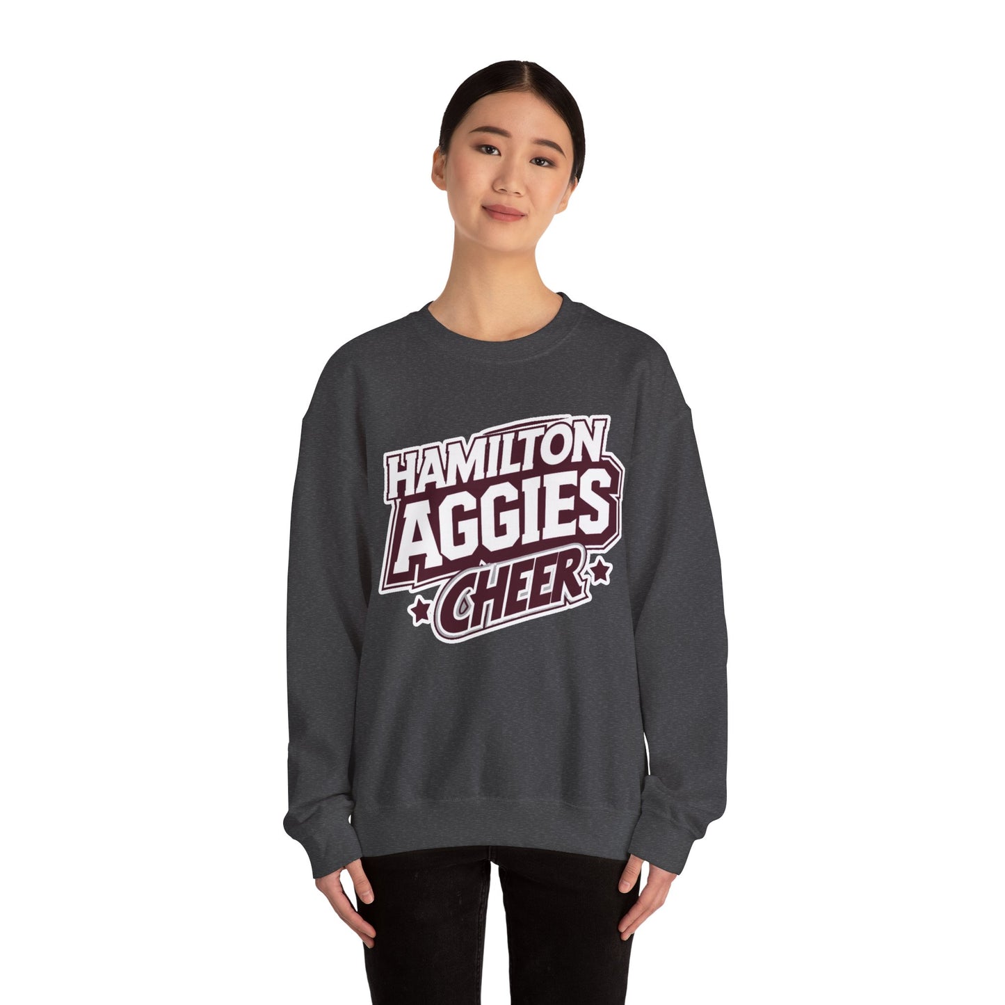 Adult Crewneck Sweatshirt \ Hamilton Aggies Cheer \ HAC1